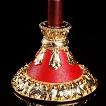 Yaqing alloy red leather hand-cranked original base Lotus Yaqing special base gold
