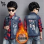 Áo vest trẻ em denim Quần áo trẻ em Lei Yi 2018 xuân hè mới lớn áo trẻ em bé trai cao bồi vest thủy triều áo gile hàn