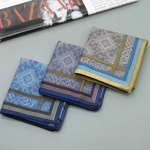 Хлопковый мягкий носовой платок, классическое хлопковое полотенце от пота, шарф в английском стиле, в британском стиле