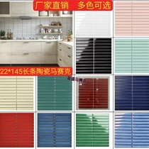 Nordic kiln long white chopsticks ceramic mosaic tiles hot pot restaurant bar kitchen wall tiles background wall
