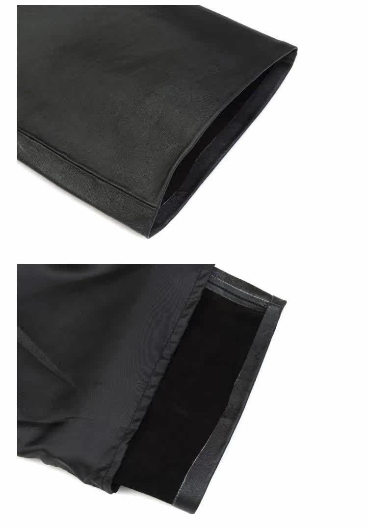 Pantalon cuir homme droit pour hiver - Ref 1492164 Image 14