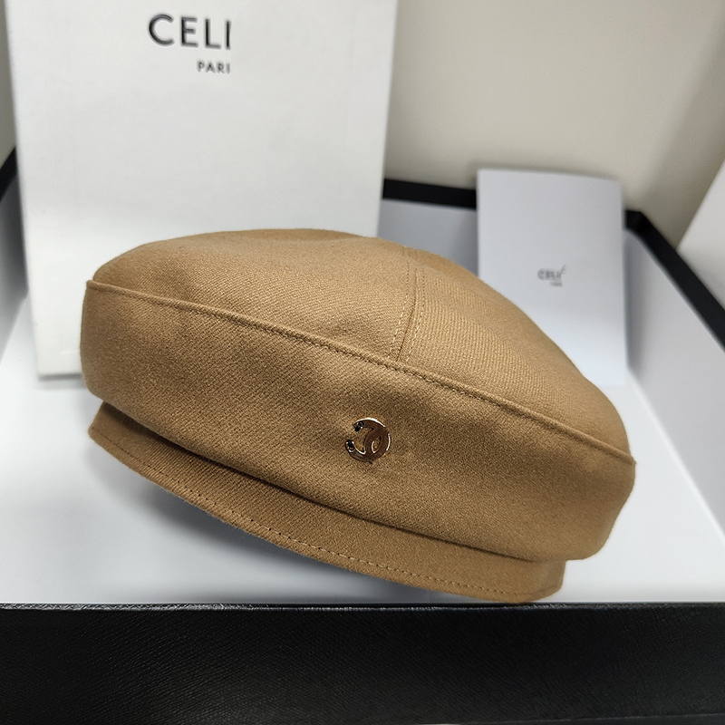 Elegant lady temperament bud Hat Women's painter hat autumn and winter new street shooting concave Hat Beret trend