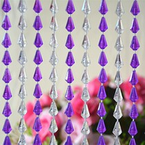 Bead curtain Wedding decoration bead curtain fly-proof bedroom living room Feng Shui hanging curtain Partition aisle Beaded curtain can be customized