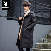 Playboy, длинная куртка для мальчиков, зимний пуховик с пухом, 2018, увеличенная толщина, в корейском стиле