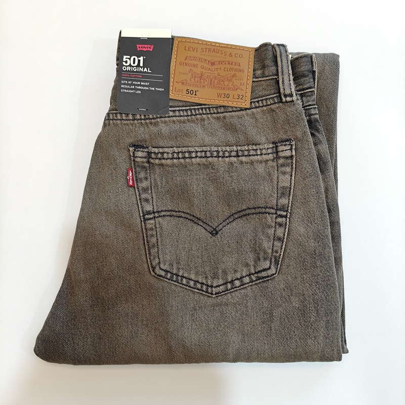 Levi's 501 Men's Dark Gray Washed Straight-Leg Jeans 005013787 Us Stock Domestic Availability Levi's 501 Men's Dark Gray Washed Straight-Leg Jeans 005013787 Us Stock Domestic Availability