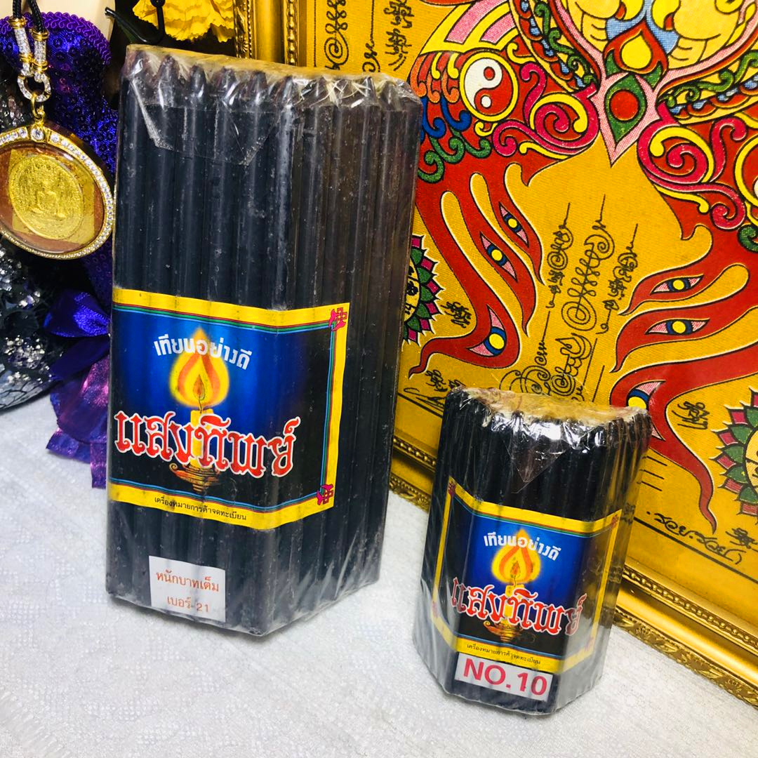 Thai Buddha imported yellow black and white red candle size Hot Pin 21cm 10cm 10cm Half-hour Rod Wax Festival