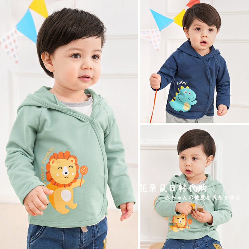 Japanese children's spring and autumn coat women's 2022 new men's Western style thin casual hooded children's autumn clothes