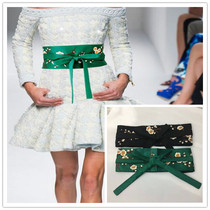 New Lacing Day Style Strap Decorative one-piece dress Waist Seal Girdle Girdle Waist Wide Women Fashion Tide