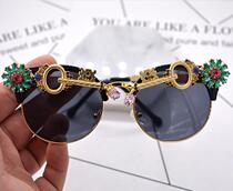 2017 new internet red zhou yanqing the same key sun mirror tide man retro womens 100 hitch