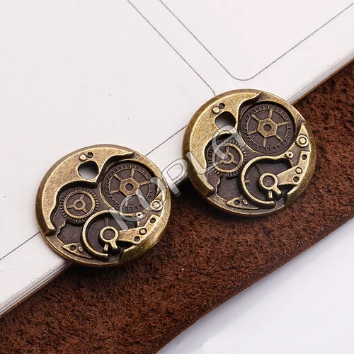 Ретро механический аксессуар с шестернями ручной работы, металлические аксессуары, в стиле панк