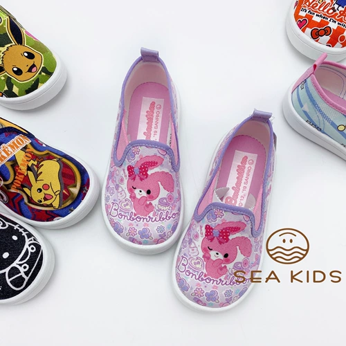 Спосоковые товары!Японская обувь Asahi Asahi Diteslergarten, педали детская холст, сделанная в Японии