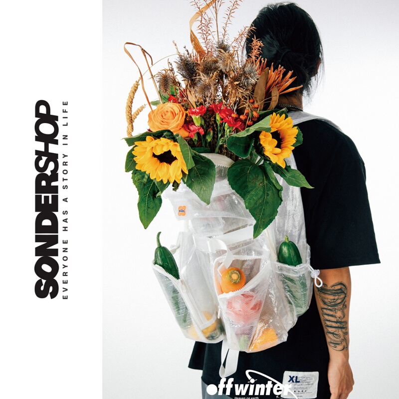 Sonder Shop Offwinter Urban Travel Series Transparent Backpack Hidden Model