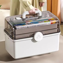Japans imported foreign trade brand large-capacity medicine storage box household small first aid box childrens medicine box medicine box