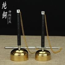 Pure Copper Flex Citation Buddhist Supplies Large Number of Bronze Chime Buddha Hall Assistant Candida Wood Fish Chinese Engraving Pendulum