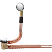 All-copper pop-up bathtub drain pipe shower room bathtub drain accessories bathtub drain pipe 3143