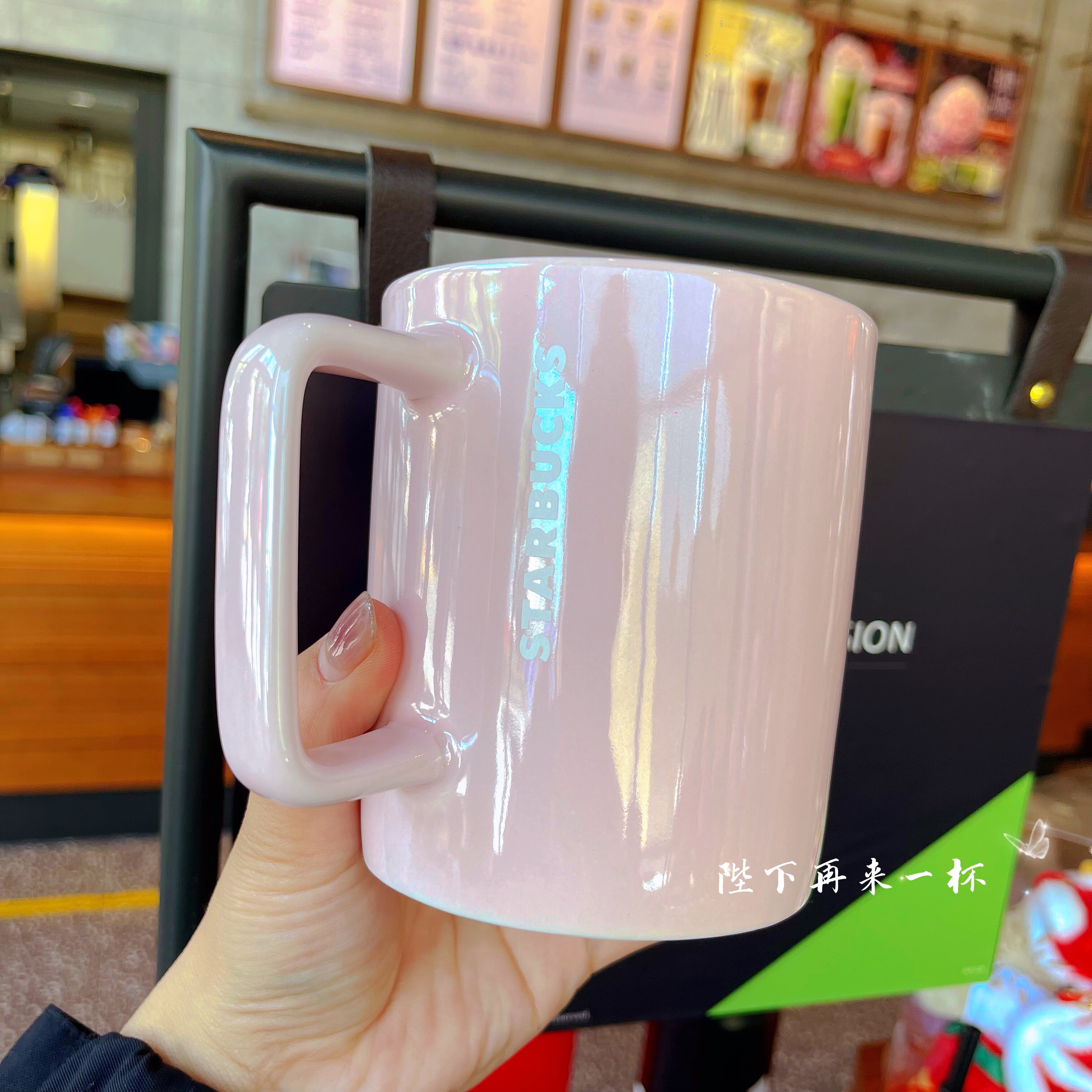 Тайвань starbucks чашка 2022 ретро меди бренд градиент порошок зеленый синий белое молоко Чай кружка пейте много воды Кубок 473 мл 