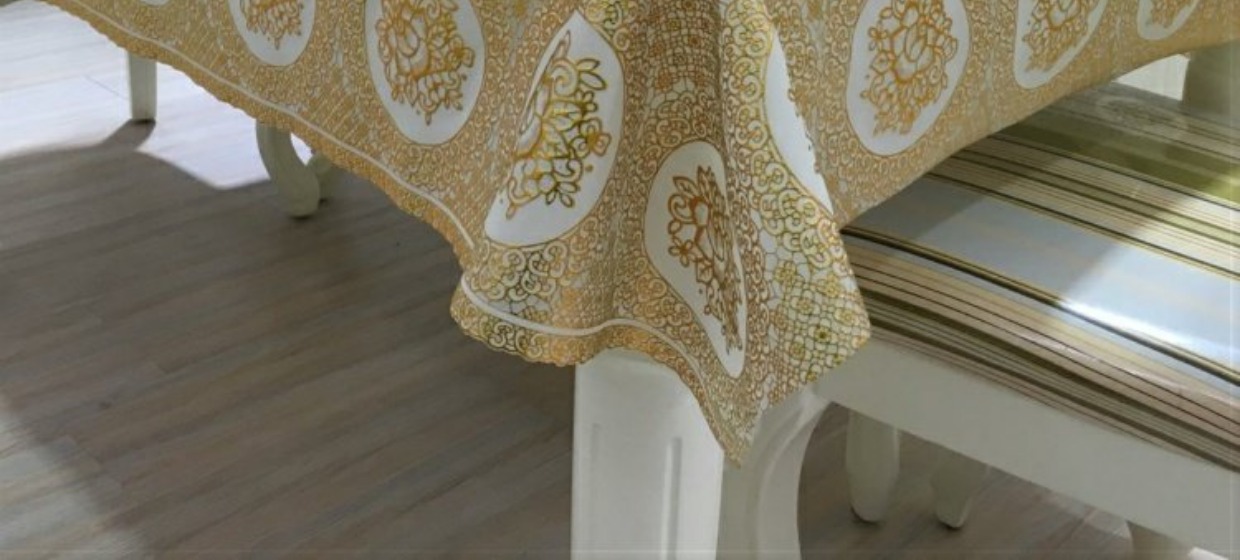Ren dùng một lần vải PVC có thể giặt được chống thấm nước chống dầu chống vảy khăn trải bàn khăn trải bàn hiện đại khăn trải bàn tròn inox