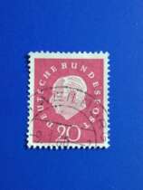 German Stamp 1959 President Theodore House 20pf letter sales 1 piece full 18 yuan