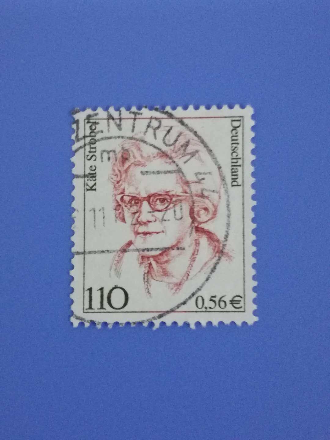 German stamps 2000 famous female politician Strobert letter sales 1 full 18 yuan