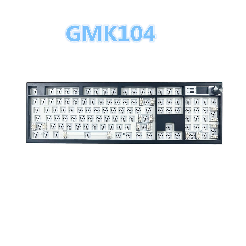 Zuoya/Zoya Gmk104 Customized DIY Three-Mode Mechanical Keyboard Kit Gasket Hot-Swappable Rgb Light Zuoya/Zoya Gmk104 Customized DIY Three-Mode Mechanical Keyboard Kit Gasket Hot-Swappable Rgb Light