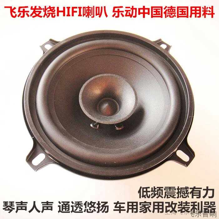 Feile Audiophile-Grade Imported 5inch Full-Range Speakers Car Audio High, Mid, and Low Speakers Home Speakers Loudspeakers