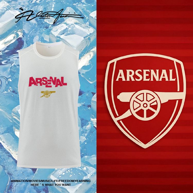 2026 Premier League In-Demand Arsenal Championship Season Cool Ice Silk Sleeveless Vest Running T-Shirt