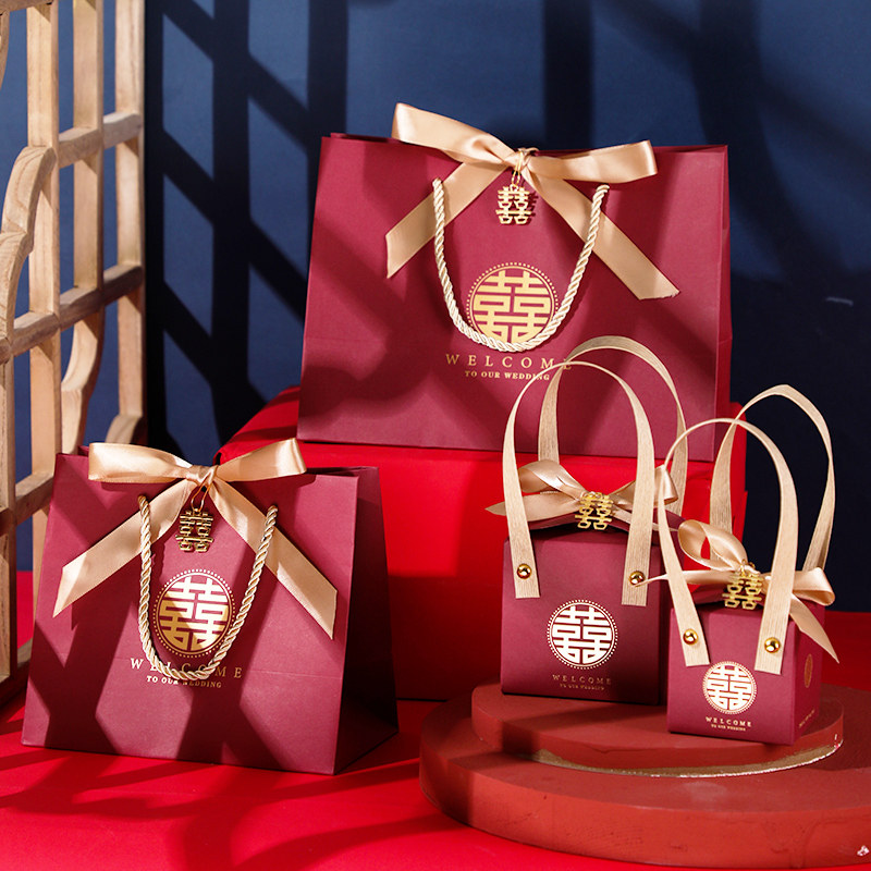Wedding supplies wedding Chinese style candy box wedding special gift bag creative candy gift carton candy bag