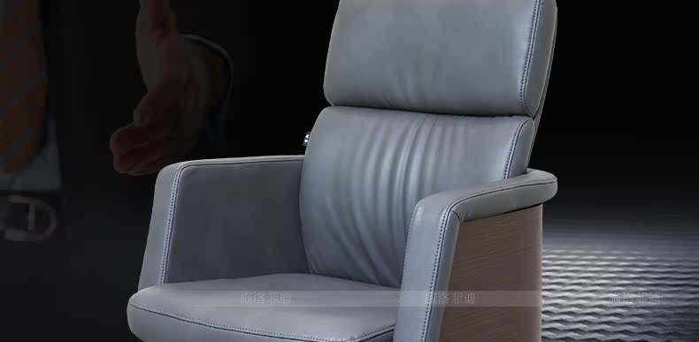 Nội thất văn phòng Schlofidi da mới vừa trở lại ghế thời trang ông chủ ghế giám đốc điều hành máy tính ghế văn phòng ghế xoay - Nội thất văn phòng bàn giám đốc gỗ công nghiệp