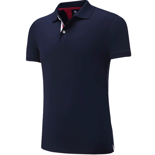 Хлопковая летняя футболка polo для работы, делается под заказ, с печатью вашего логотипа, короткий рукав