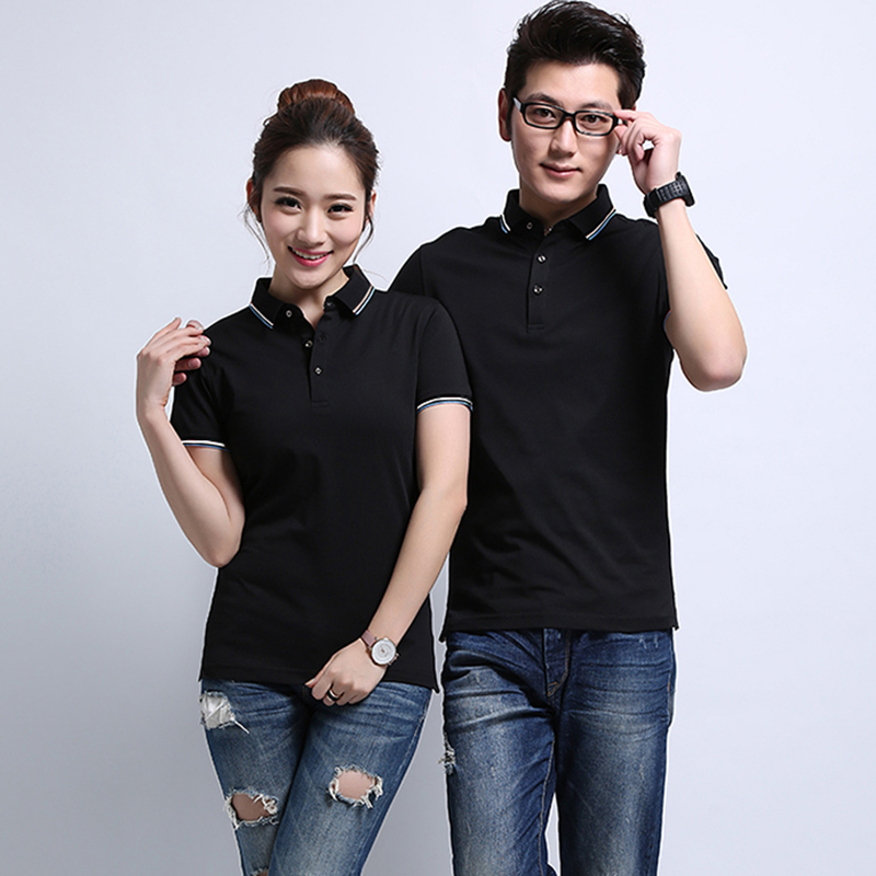 Áo sơ mi POLO tùy chỉnh in logo bạn cùng lớp Áo thun nhỏ ve áo thanh niên nam ngắn tay áo polo đồng phục