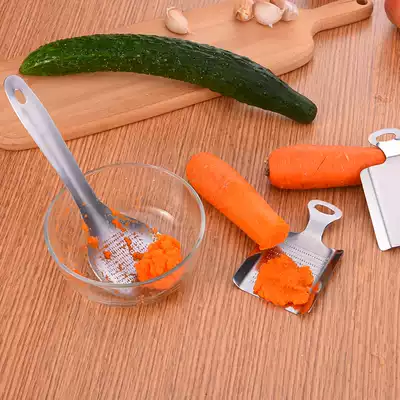 Baby baby stainless steel grinding plate grinder Vegetable puree medium and large rice paste manual grinding tool Non-food machine