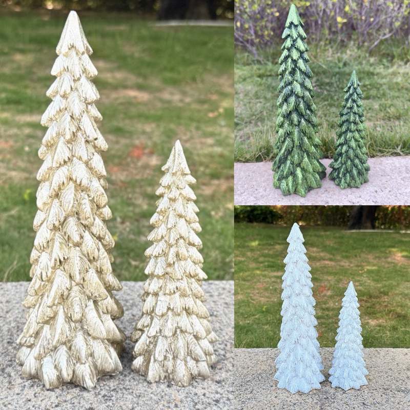 Foreign Trade Christmas Tree Decoration Resin Crafts Tabletop Scene Party Festive Atmosphere Scene Table Decoration