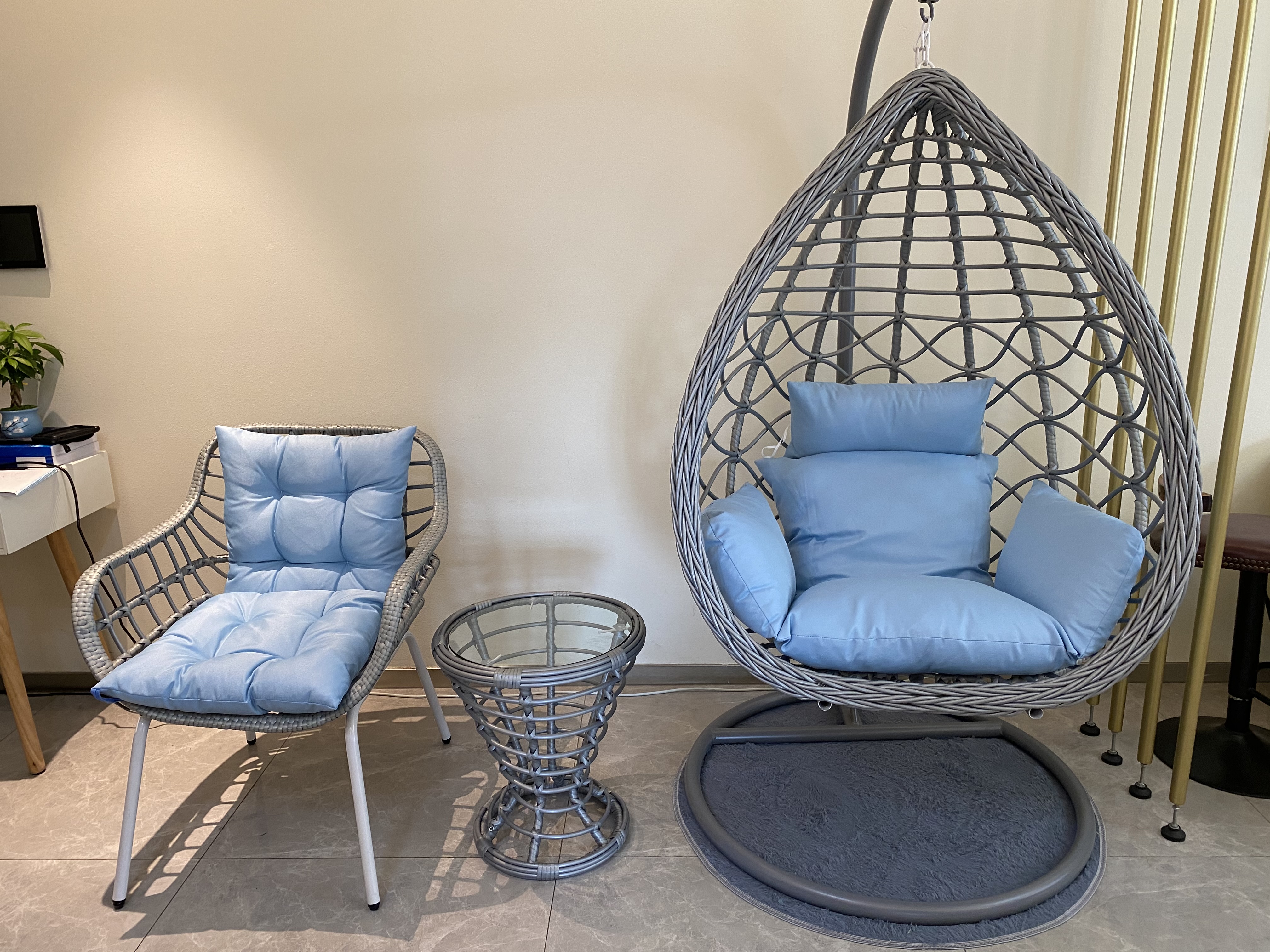 Suspension Chair Cradle chair Vine Chair Mesh Red Hammock Bed Room Home Slob Rocking Chair Balcony Hoist Lanzi Outdoor