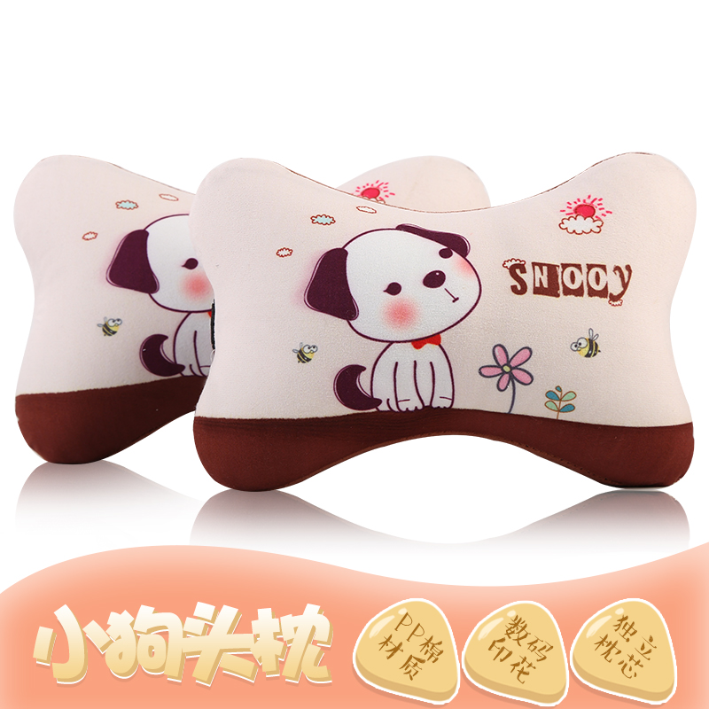 Car headrest seat cushion Chao brand personalized car neck pillow car with fabric pillow rest car interior supplies