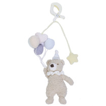 Japanese plush cartoon bear crib hanging toy original music car hanging stroller pendant