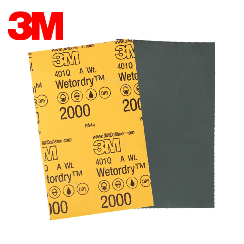 3M1500#2000#Car furniture beauty polishing sandpaper water sandpaper Mengshi car beauty sandpaper