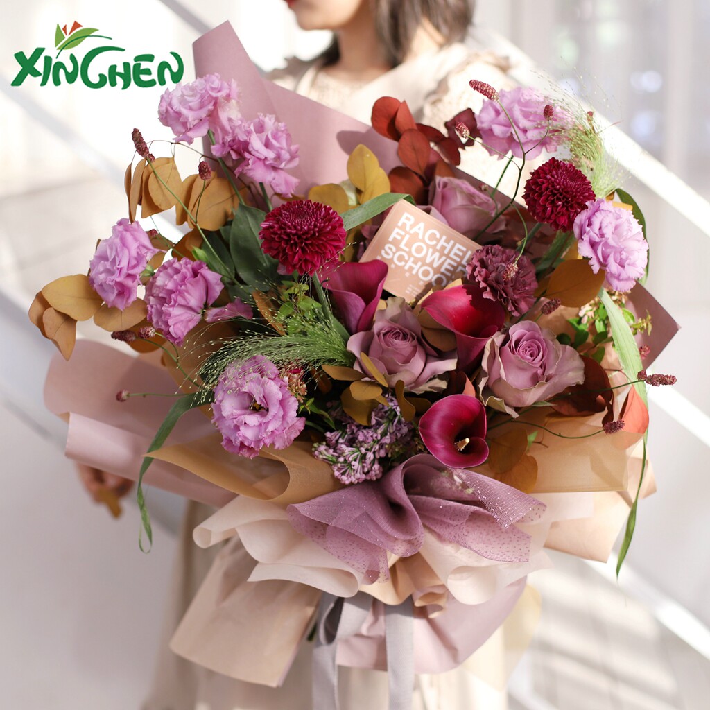 Hinchen Capital color pearl yarn outlet Korea pearl gauze flower packaging yarn 10 yard one roll