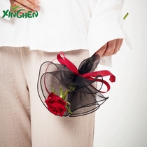 Xinchen flower packaging material Tanabata Valentines Day new Lotus gauze flower shop flower wrapping paper round mesh