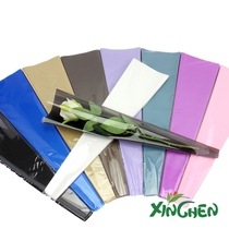 New candy color frosted single branch bag double branch bag rose bag flower packaging material flower shop supplies