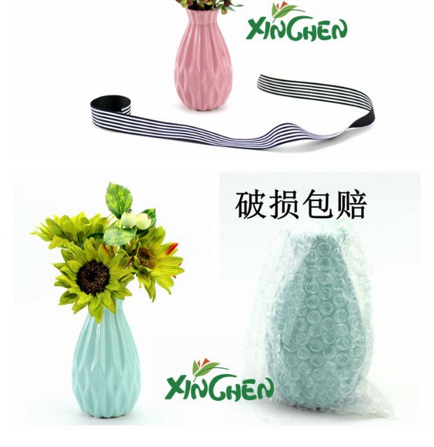 Trang trí hiện đại tối giản kim cương bình gốm trang trí quà tặng sáng tạo trang trí nhà phòng khách cắm hoa - Vase / Bồn hoa & Kệ chậu dài trồng cây