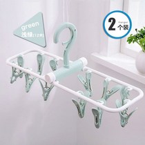 Clips socks small indoor underwear drying socks storage ring hangers hanging small clip hanging rack underwear