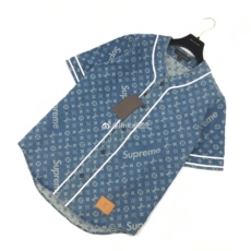 Куртка 【现货】lv supreme sup联名 jersey 红色蓝色