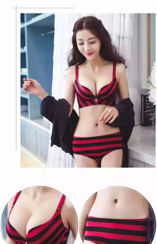 Màu sắc tự nhiên chải tập hợp điều chỉnh loại không dấu vết không có vòng thép đóng cặp áo ngực sâu v thoải mái đặt đồ lót