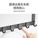 Дверная дверь освобождения. Подвесная стойка подняла заднюю дверь на задней части двери, артефакт хранения одежды за задней панелью