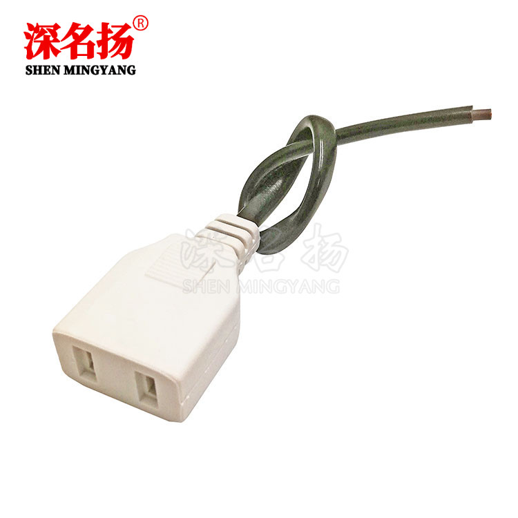 With wire two-hole socket mother head 220V 10A monitor power box outdoor waterproof socket power supply female plug