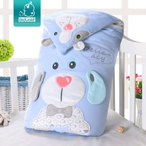 Baby quilt pure cotton autumn and winter newborn baby supplies can be taken off the guts thickened warm quilt anti-jump hug quilt