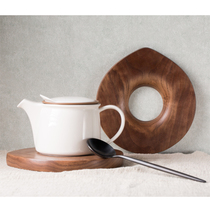 Kung Fu pot mat (not two wood) designer handmade wood pans North America imported black walnut