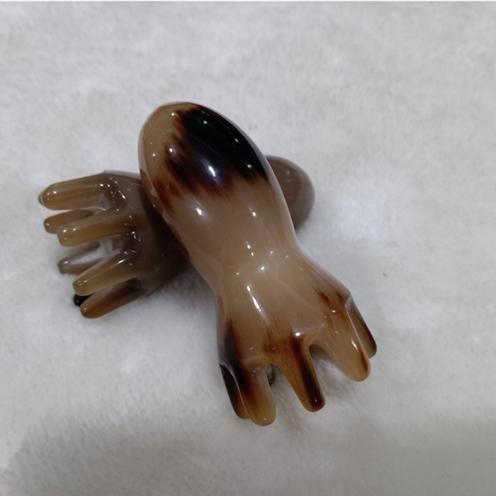 The Fate of Tibet Tibetan Yak Horn Comb Carry Octopus Massage Comb Anti-static Comb Lettering