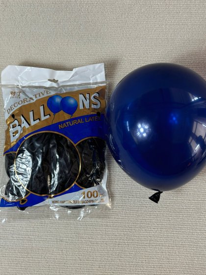 克莱因蓝色5寸10寸12寸18寸 夜蓝色圆形气球生日派对装饰宴会布置