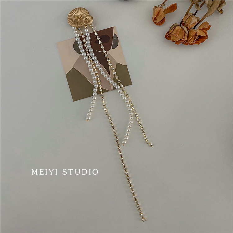 Luxury High-end Pearl Tassel Long Tassel Businese Suit Accessories Fashion Fashionmonger Korean Style Internet Celebrity Brooch Corsage Wholesale display picture 6